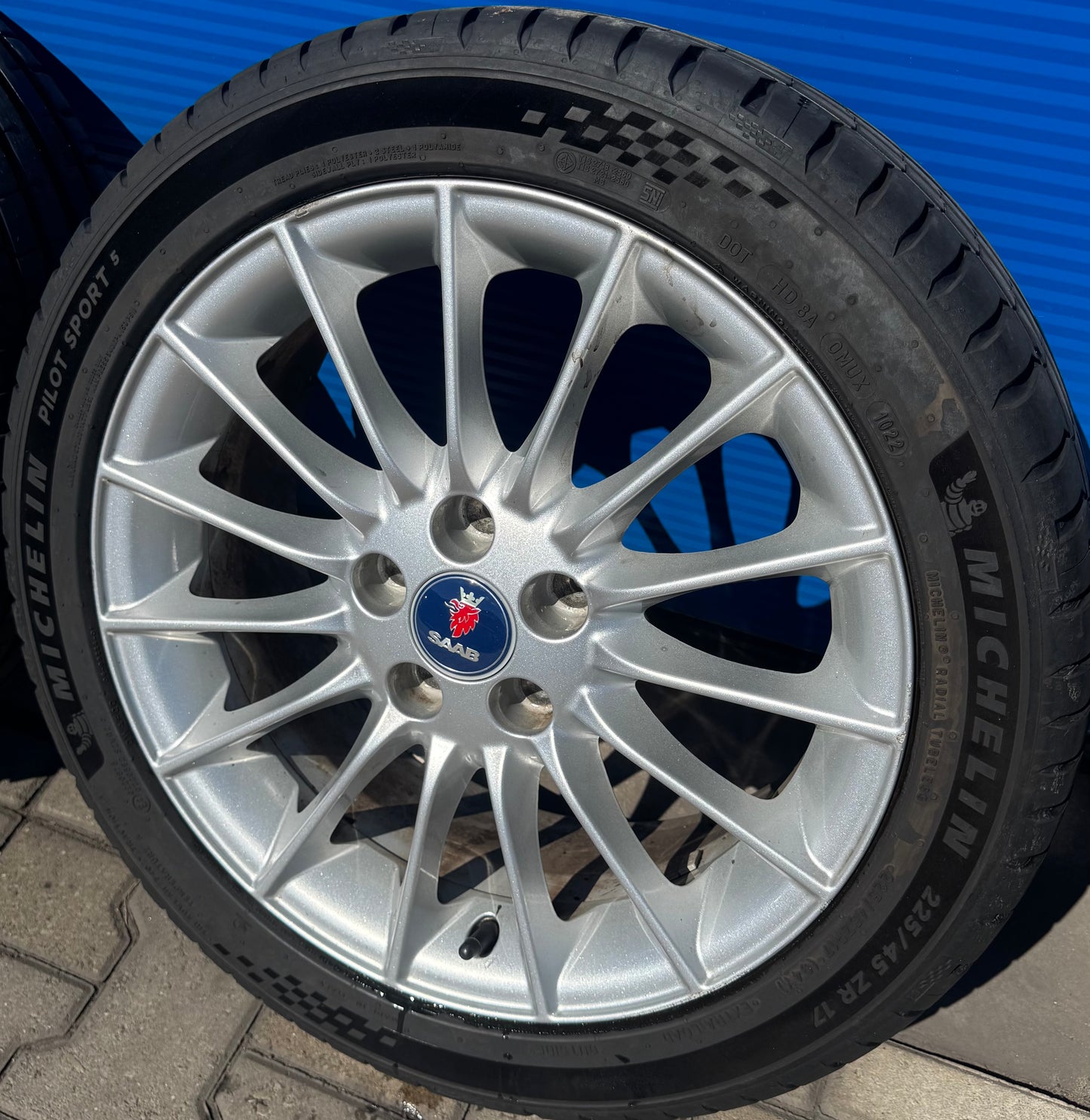 Saab Alu 66 velgen met goede Michelin banden