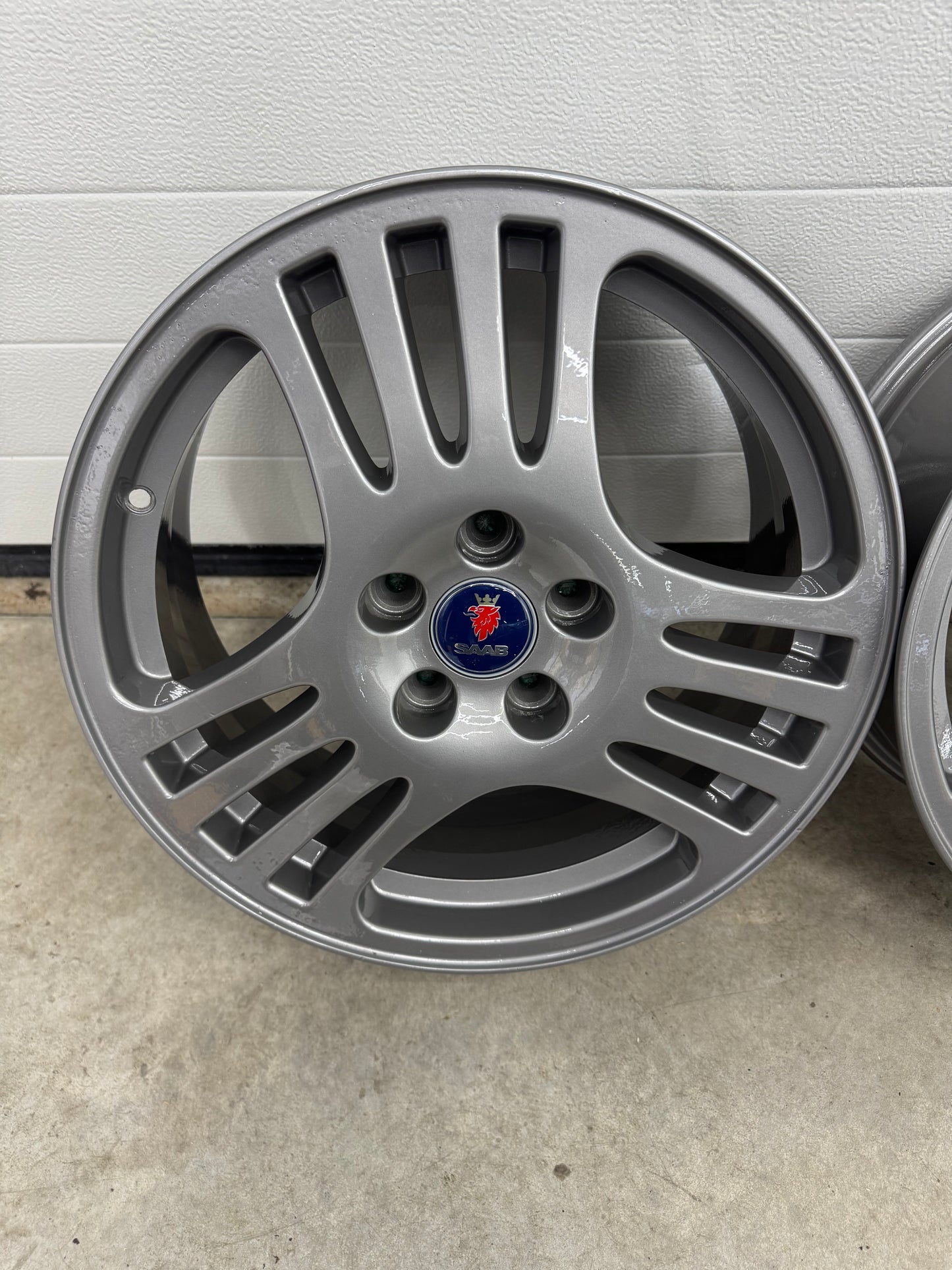 Saab Alu 41 qaudspoke velgen nieuw gecoat