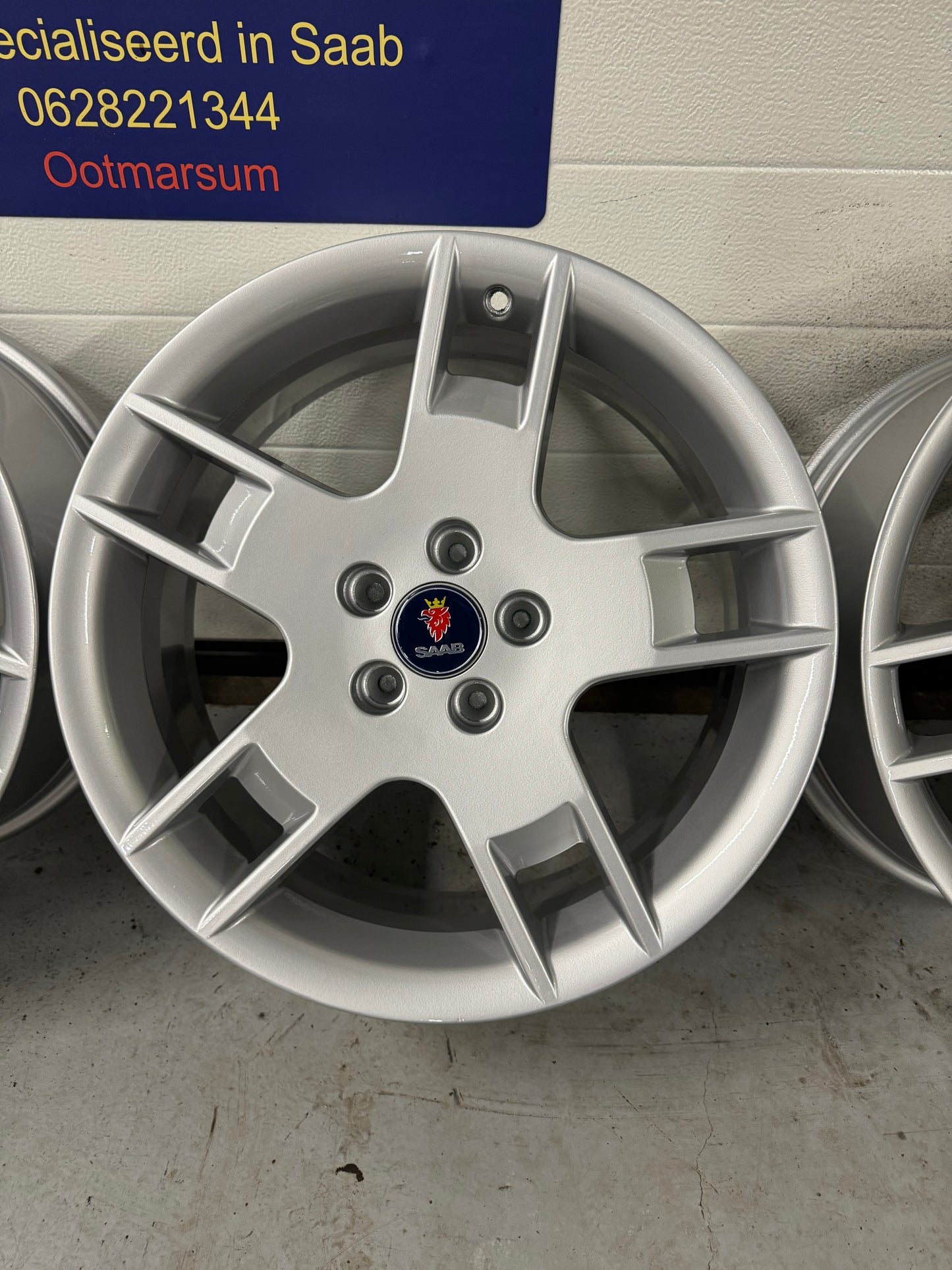 Saab alu 56 aero velgen 18 inch nieuw gecoat