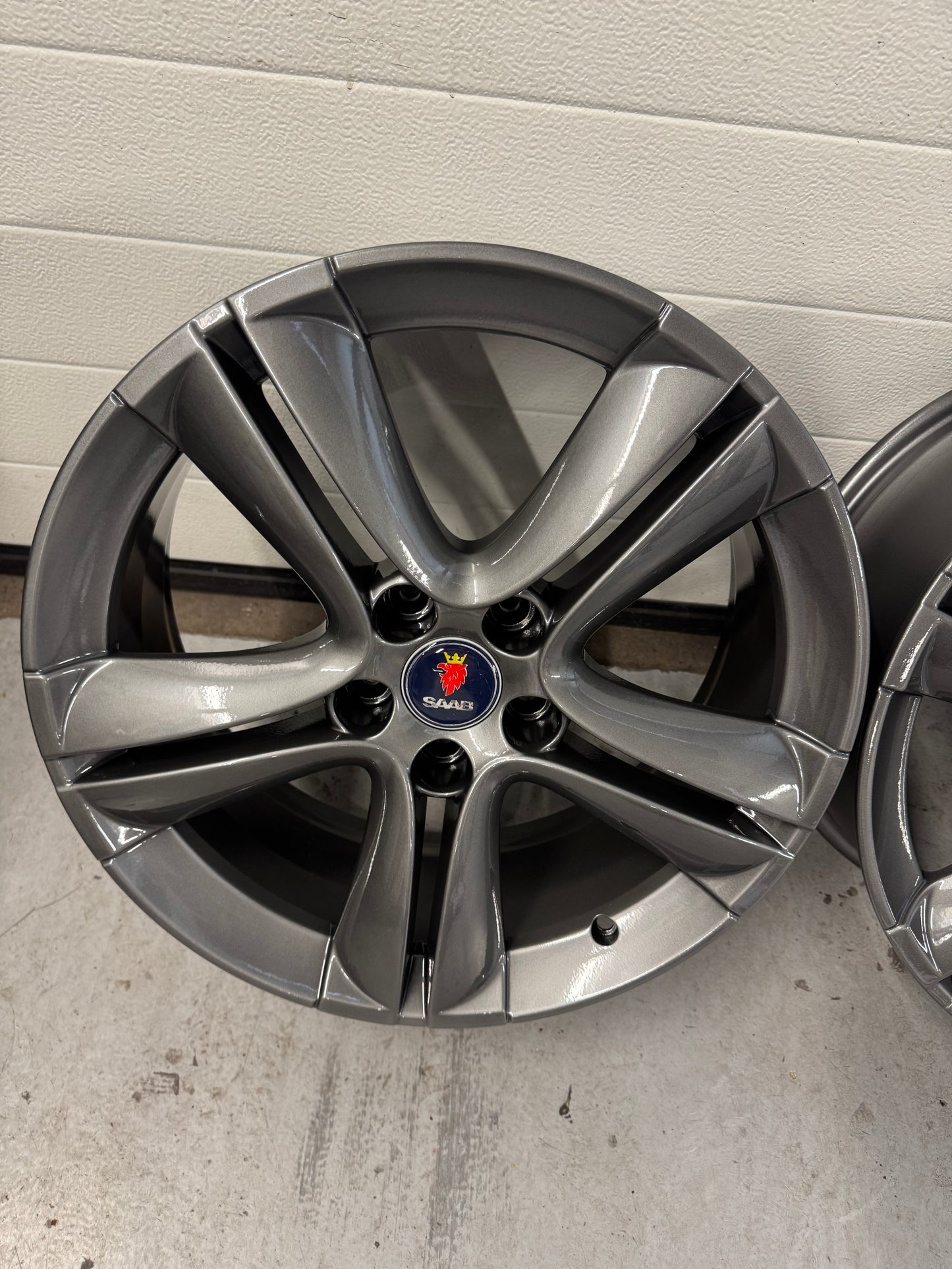 Saab Alu 73 aero velgen 18” nieuw gecoat antraciet