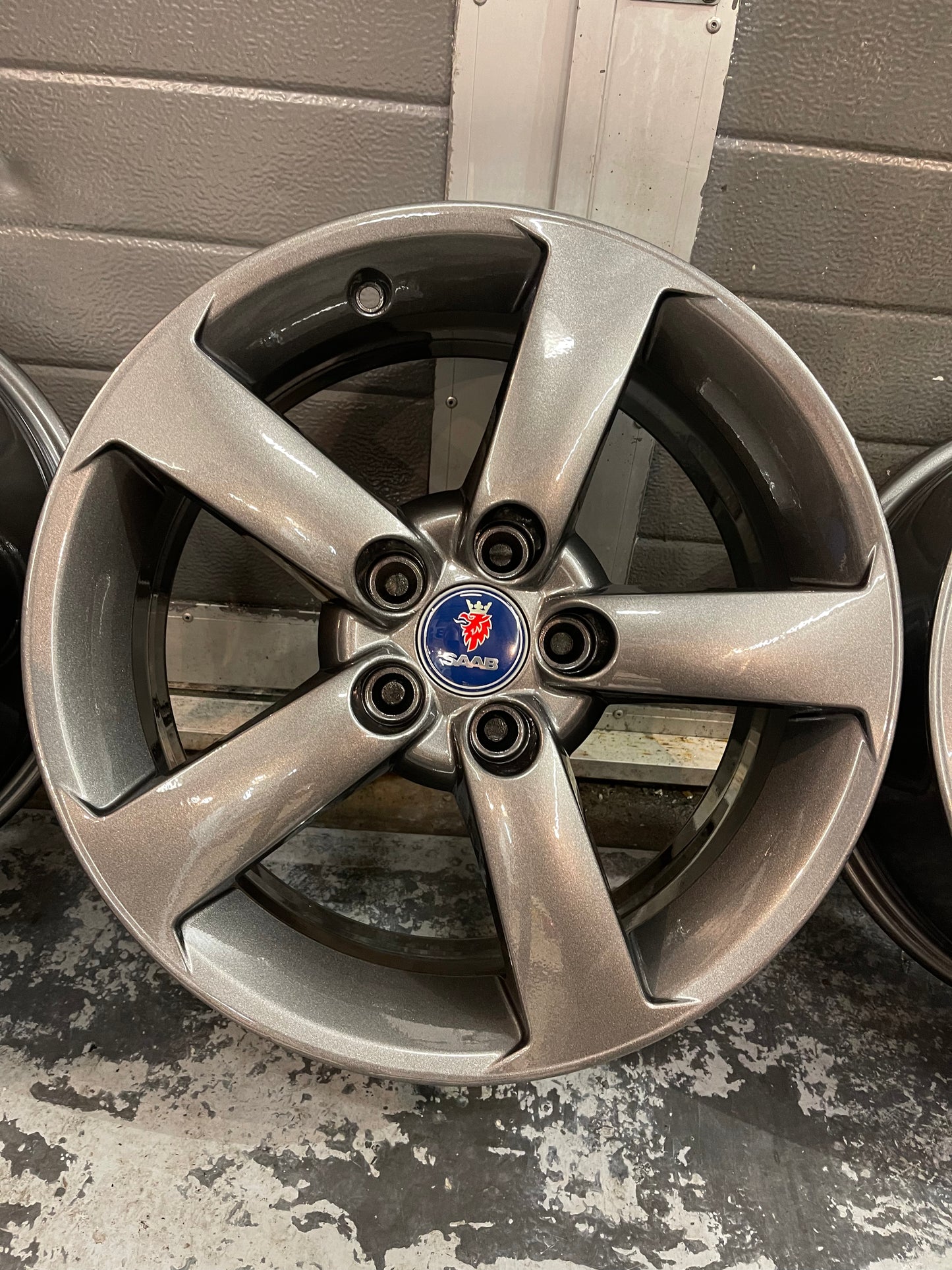 Saab Alu 45 velgen nieuw gecoat