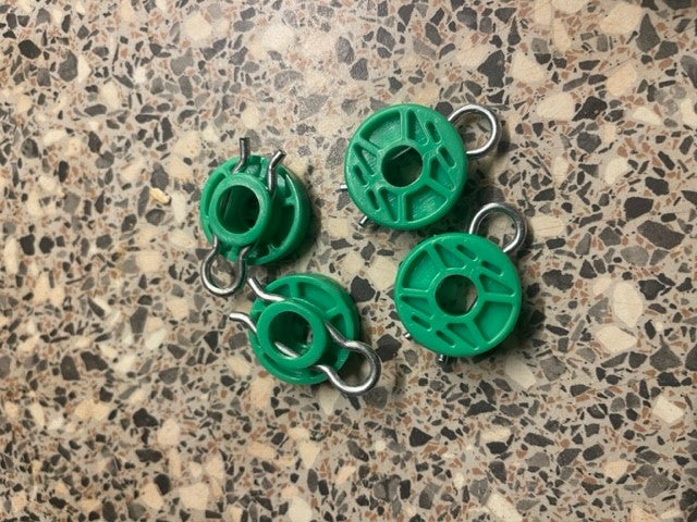 Saab volvo raam rolletjes set van 4 4493433, 9152606, 6817147