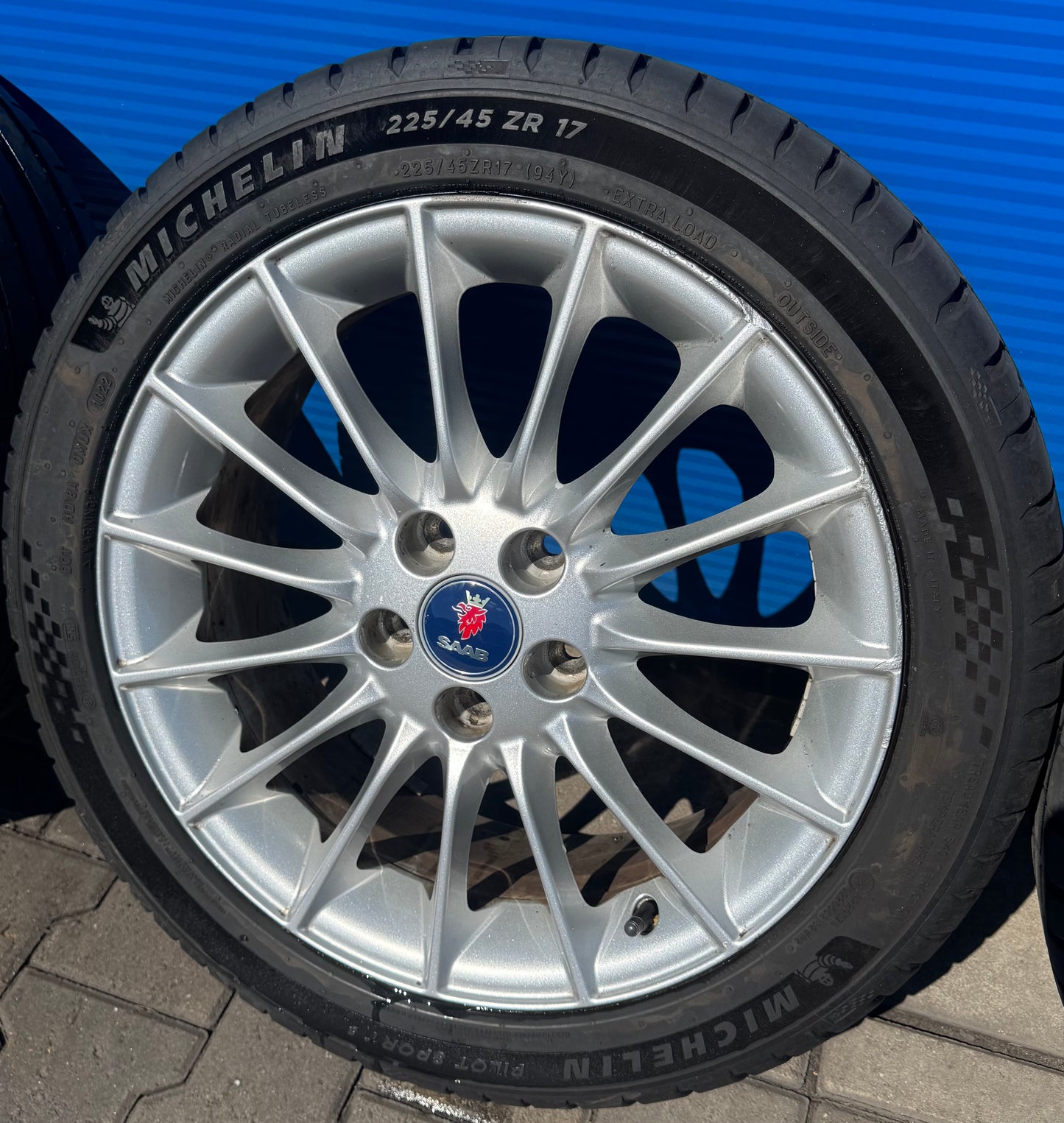 Saab Alu 66 velgen met goede Michelin banden