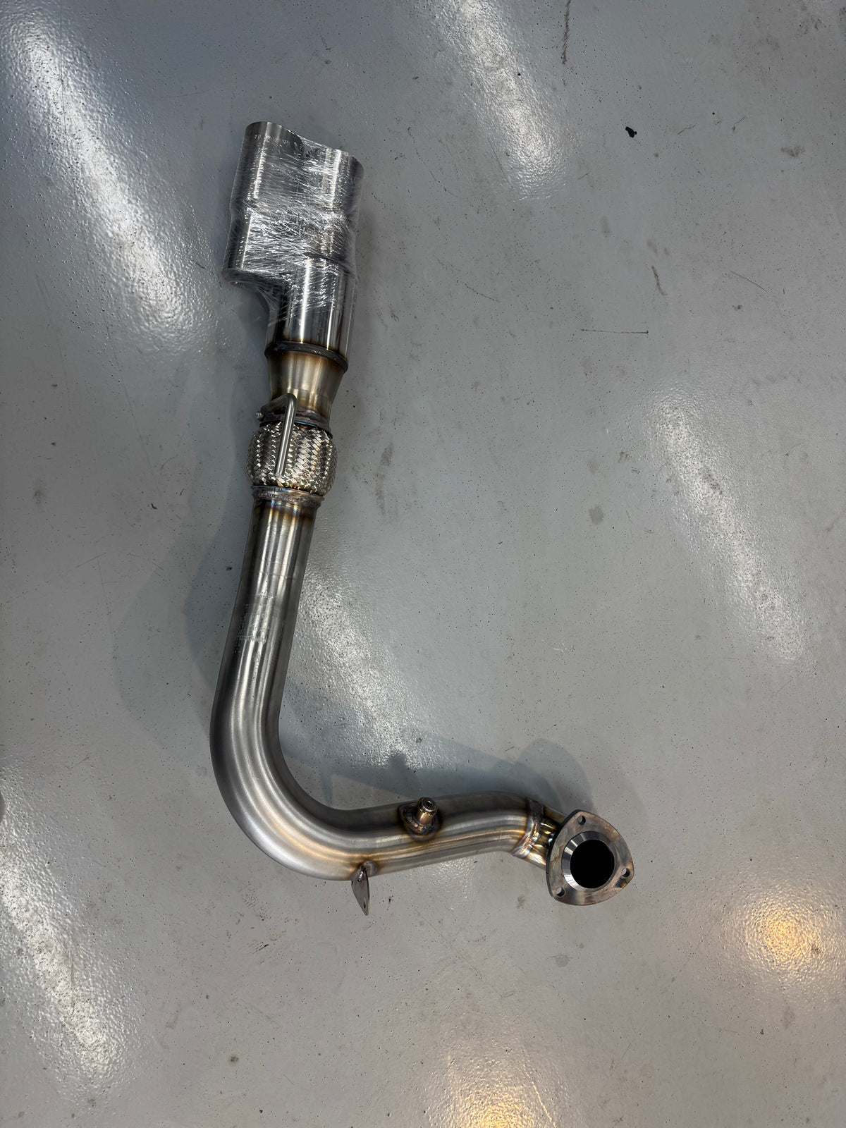 Saab 9-3 B207 RVS 3” Downpipe met Kat en verlengkabel