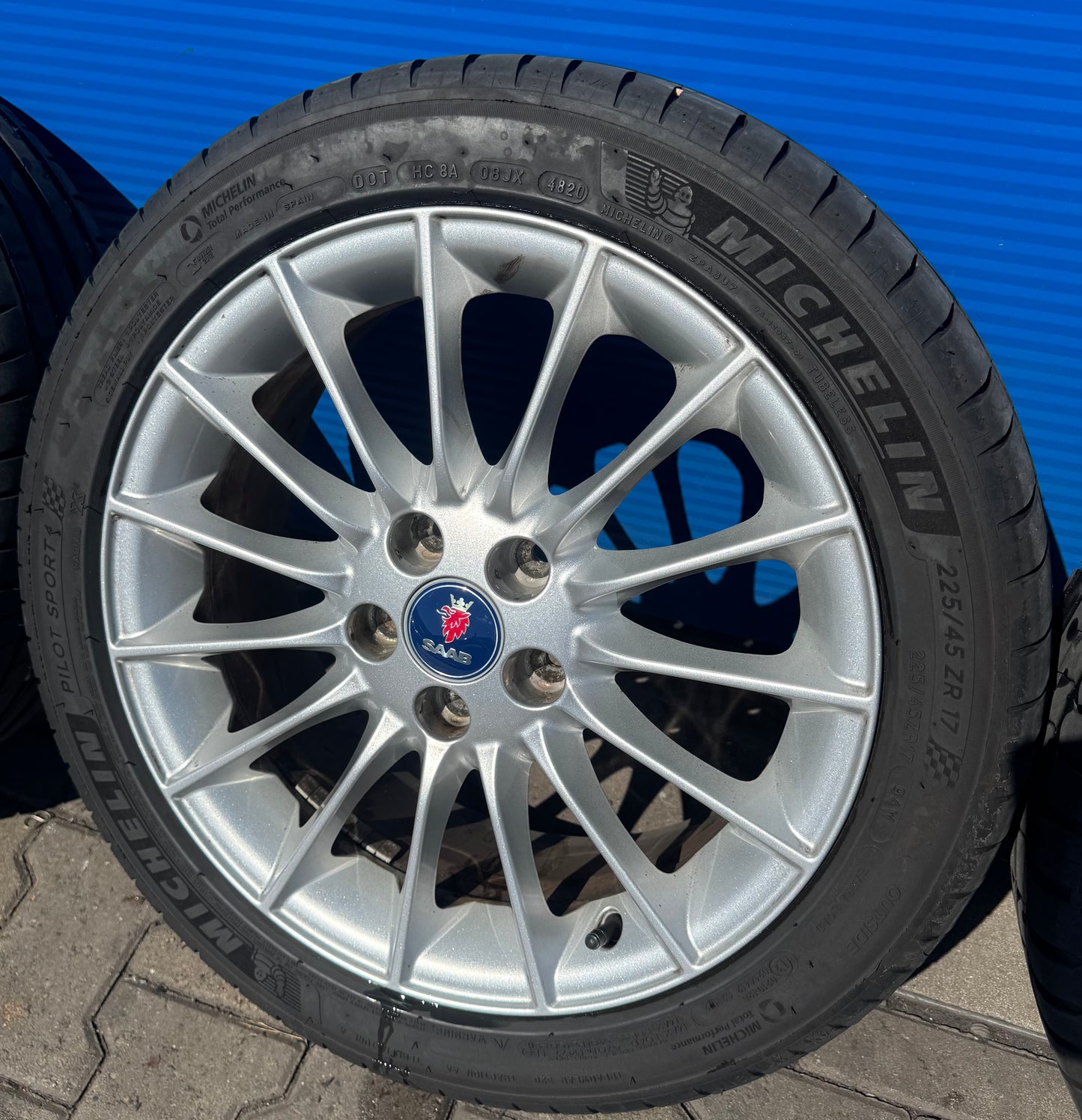 Saab Alu 66 velgen met goede Michelin banden