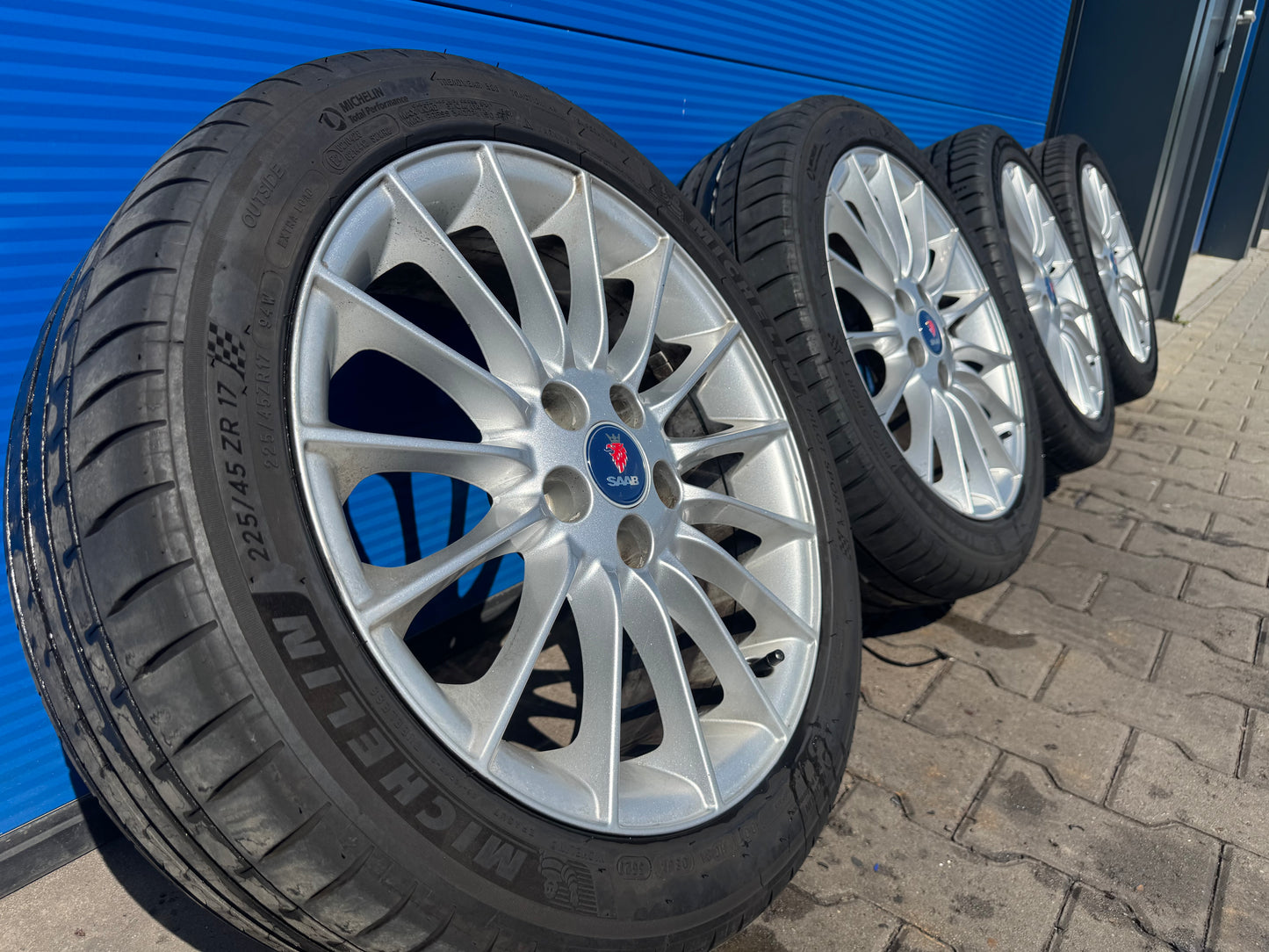 Saab Alu 66 velgen met goede Michelin banden