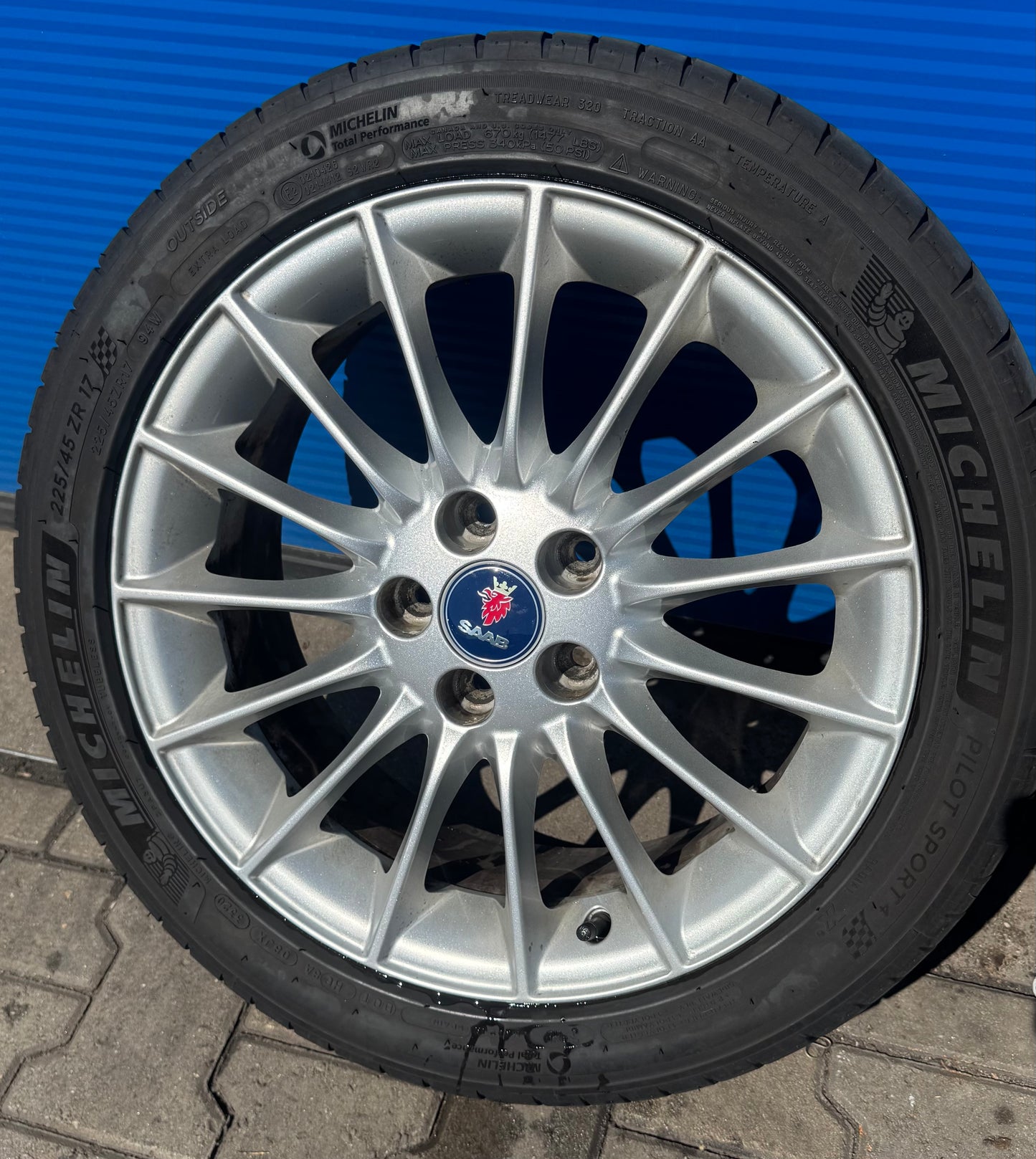 Saab Alu 66 velgen met goede Michelin banden