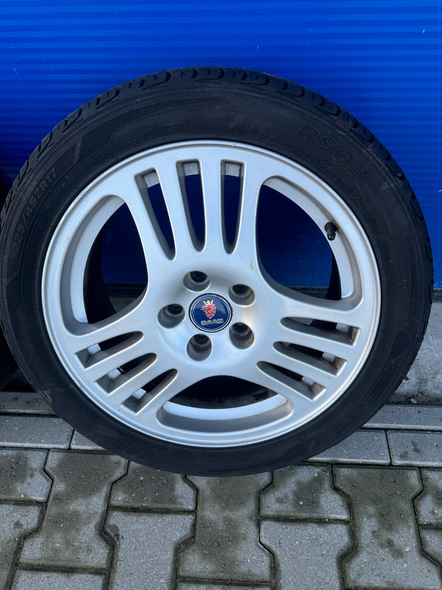 Saab Alu 41 quad spoke velgen