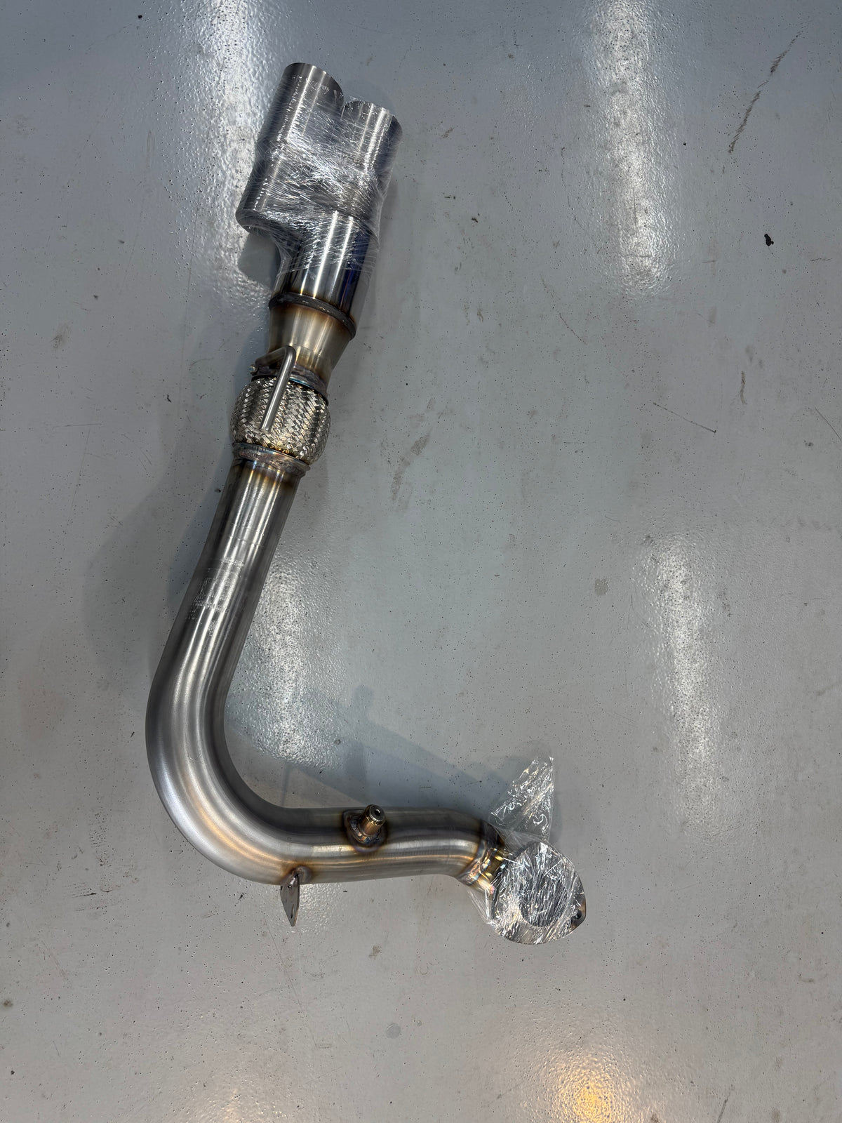 Saab 9-3 B207 RVS 3” Downpipe met Kat en verlengkabel