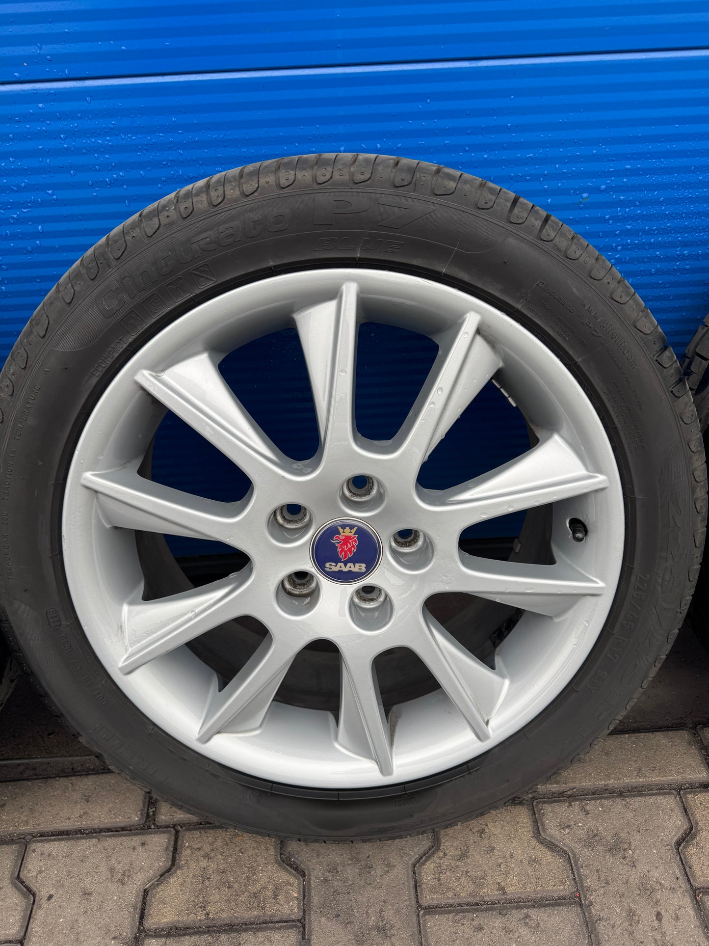 Saab Alu 39 velgen met nieuwe banden