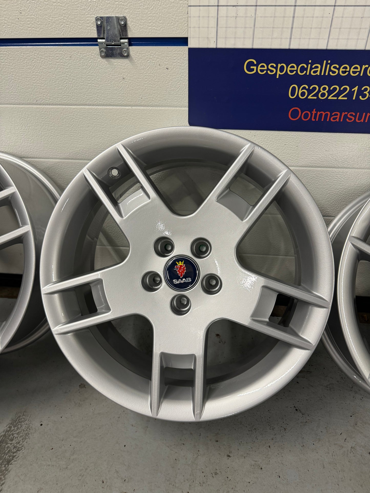 Saab alu 56 aero velgen 18 inch nieuw gecoat