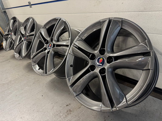 Saab Alu 73 aero velgen 18” nieuw gecoat antraciet